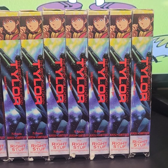 The Irresponsible Captain Tylor Anime Set Of 8 VHS 1997 - Picture 2 of 3